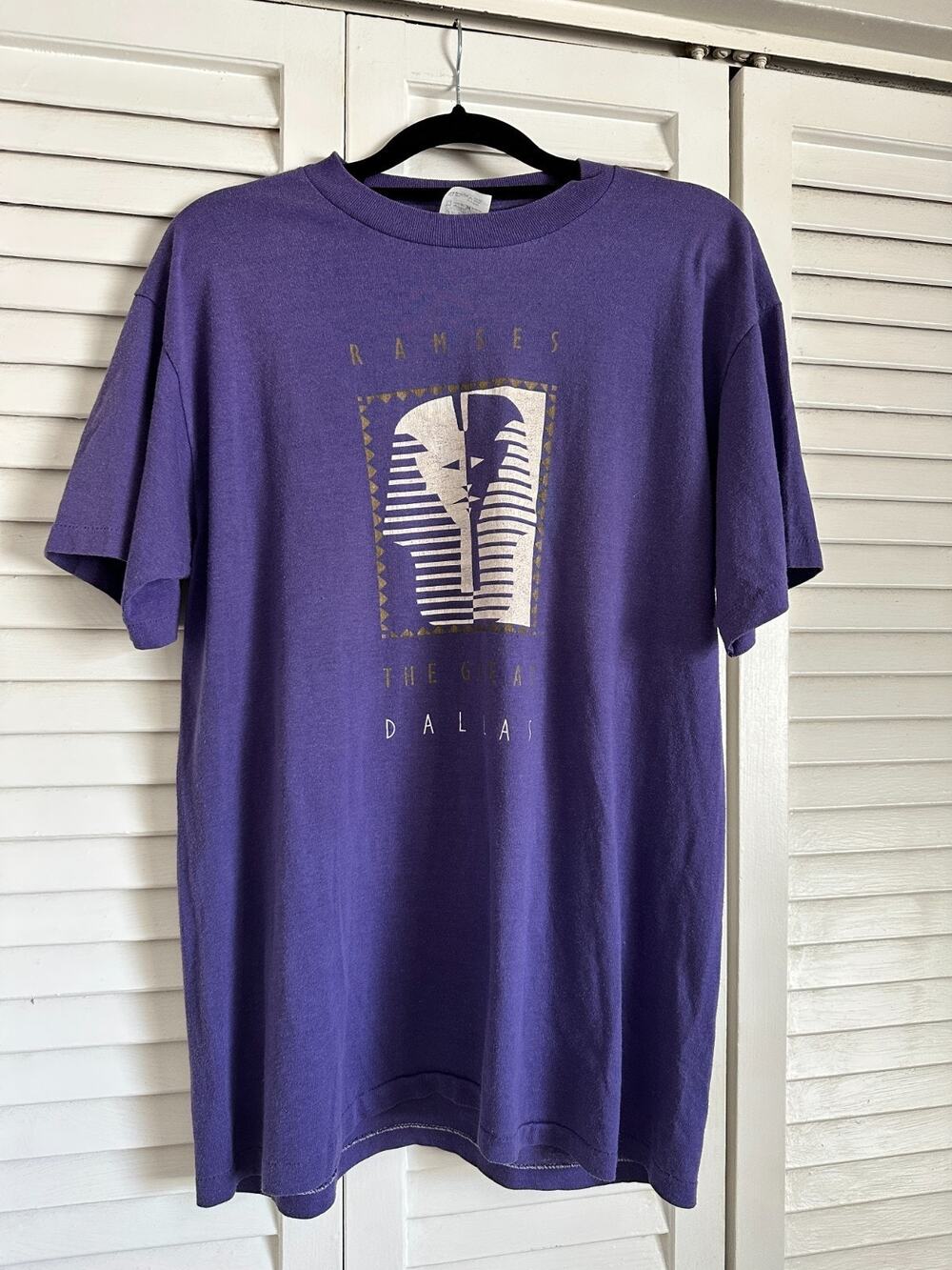 Vintage 1989 Ramses The Great Dallas Museum Exhibit T-Shirt Egyptian Single Stit